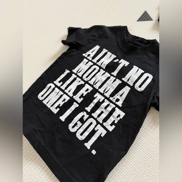 Boutique baby girl|two piece bundle of short sleeve graphic tees in black•24M - Picture 4 of 6